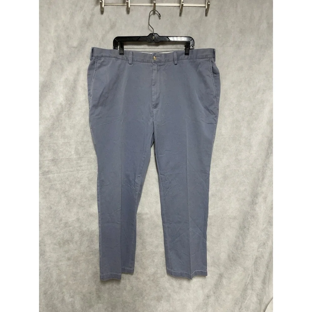 VTG Polo Ralph Lauren Pants Men's 44B X 32 Blue Classic Chino Trousers Academia